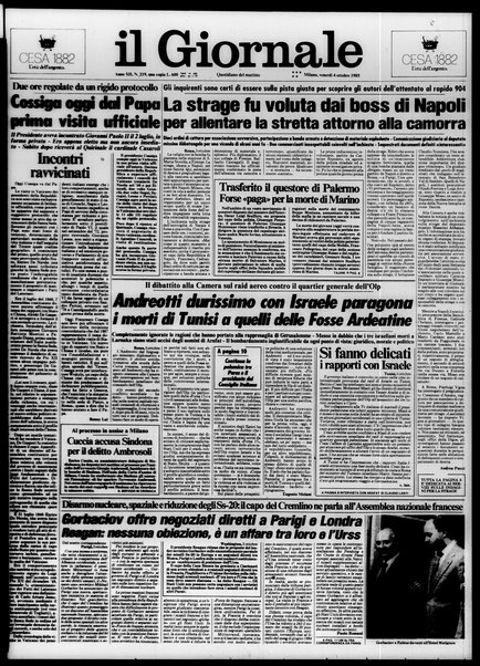 Il giornale : quotidiano del mattino